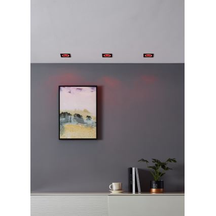 Eglo - LED RGBW Dimmable recessed light LED/4,7W/230V black