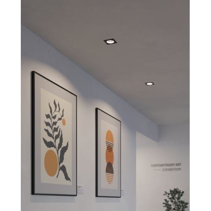 Eglo - LED RGBW Dimmable recessed light LED/4,7W/230V black