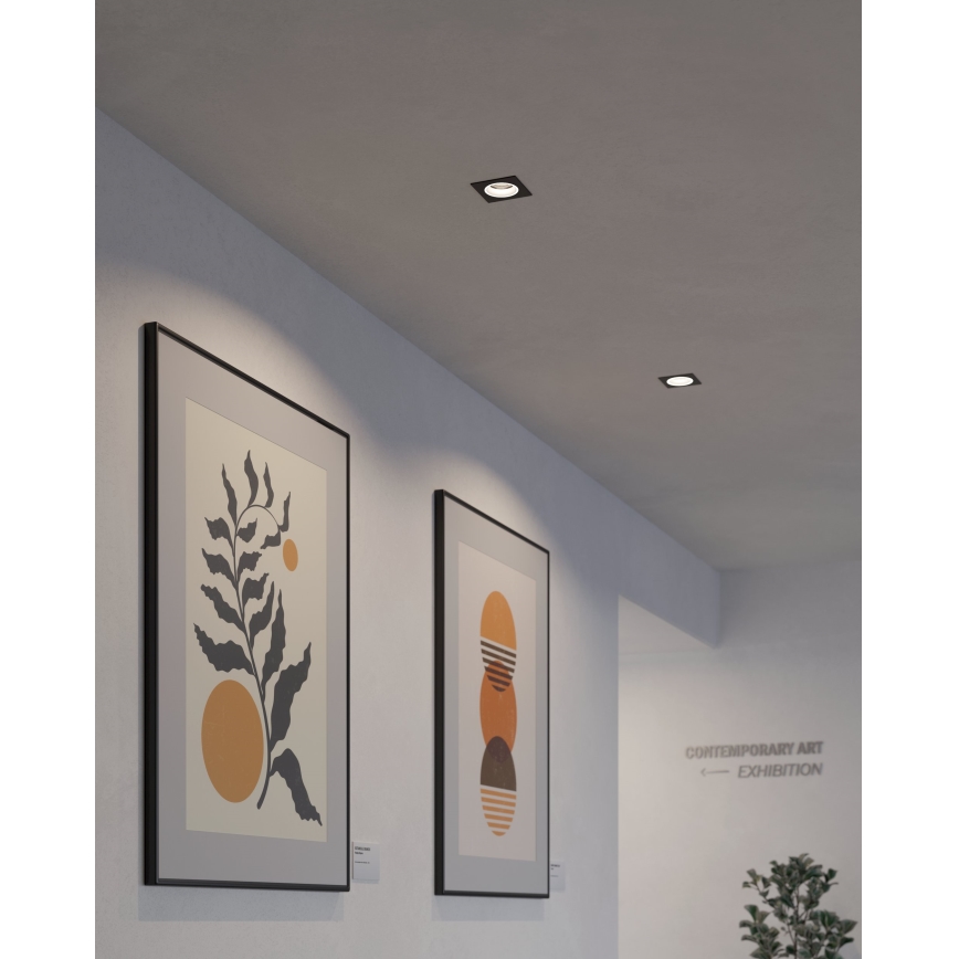 Eglo - LED RGBW Dimmable recessed light LED/4,7W/230V black