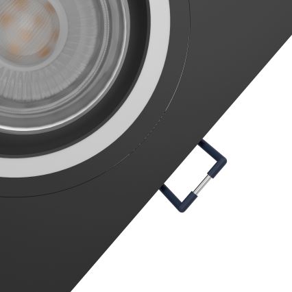 Eglo - LED RGBW Dimmable recessed light LED/4,7W/230V black