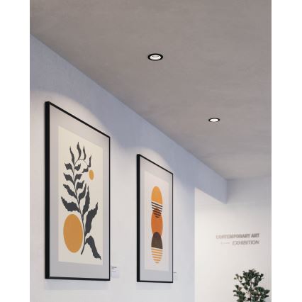 Eglo - LED RGBW Dimmable recessed light LED/4,7W/230V black