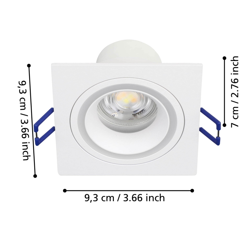 Eglo - LED RGBW Dimmable recessed light LED/4,7W/230V white