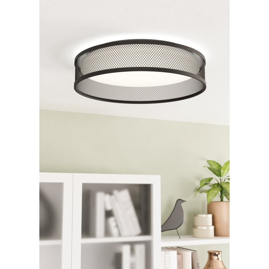 Eglo - LED Ceiling light LED/20W/230V black