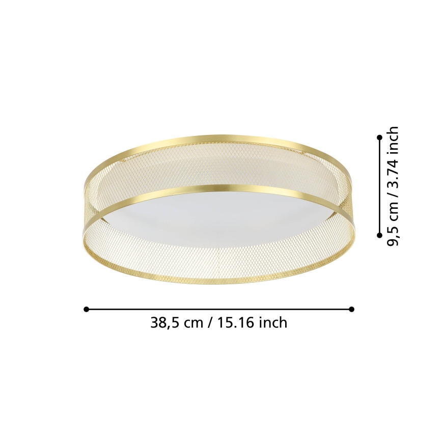 Eglo - LED Ceiling light LED/20W/230V gold