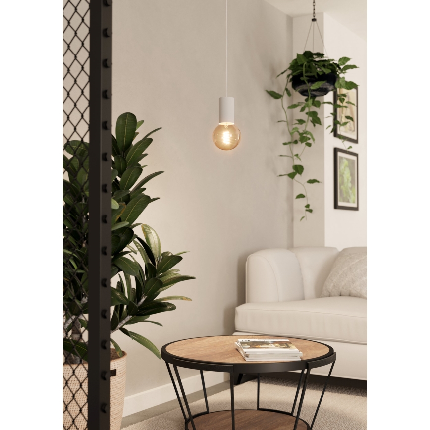 Eglo - Chandelier on a string 1xE27/40W/230V white