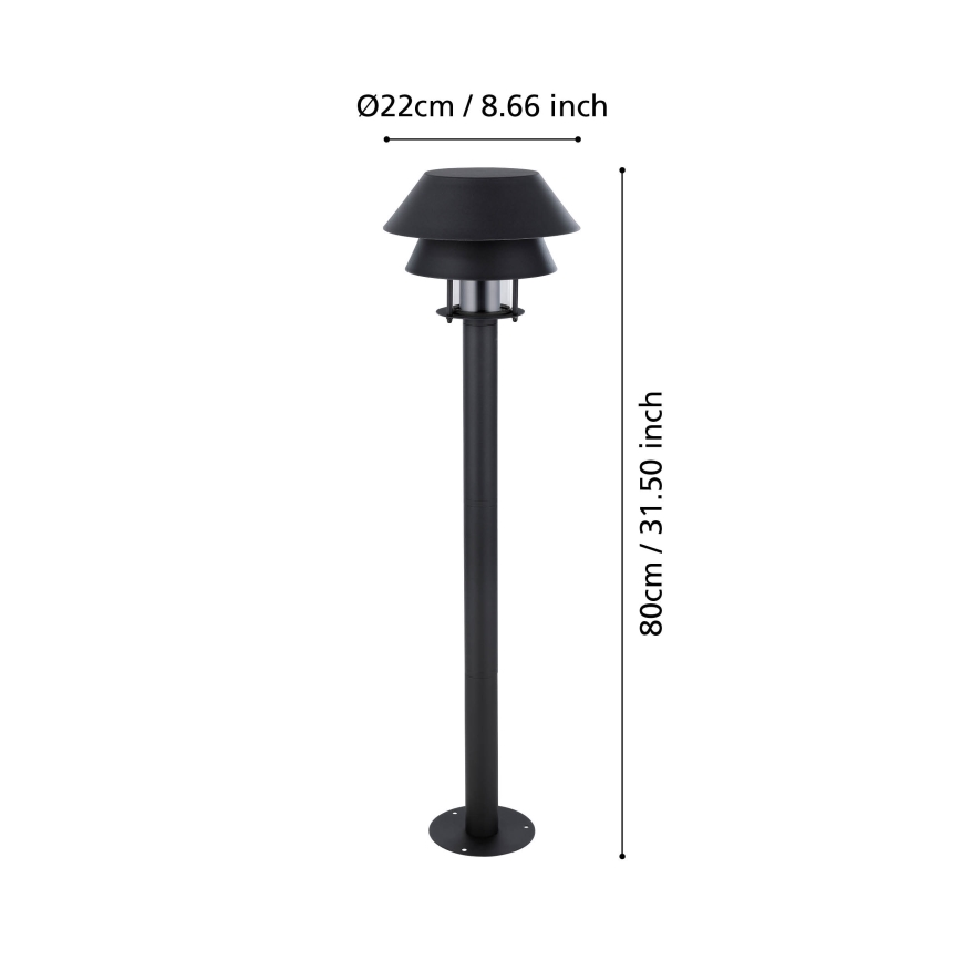 Eglo - Outdoor lamp 1xE27/40W/230V 80 cm IP65