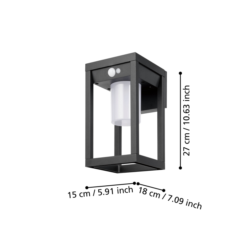 Eglo - LED Solar wall light with sensor LED/3,7W/3,7V IP44