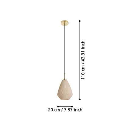 Eglo - Chandelier on a string 1xE27/40W/230V