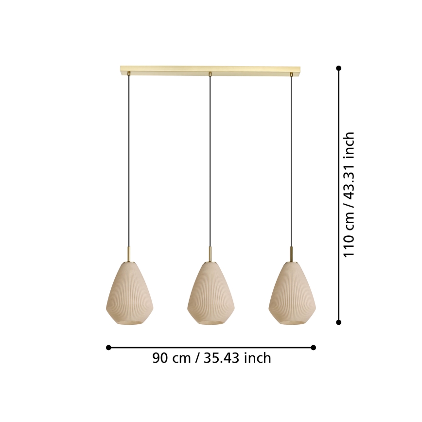 Eglo - Chandelier on a string 3xE27/40W/230V