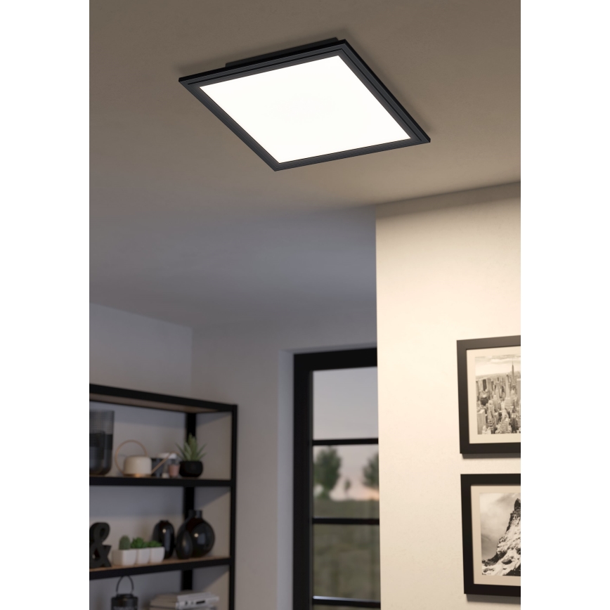 Eglo - LED Ceiling light LED/14W/230V 30x30 cm black