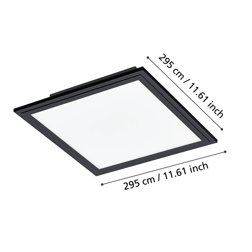 Eglo - LED Ceiling light LED/14W/230V 30x30 cm black