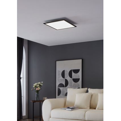 Eglo - LED Ceiling light LED/21,5W/230V 45x45 cm black