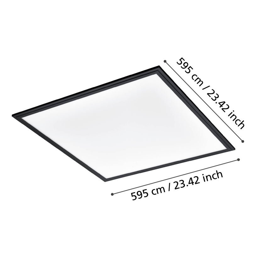 Eglo - LED Ceiling light LED/33W/230V 60x60 cm black