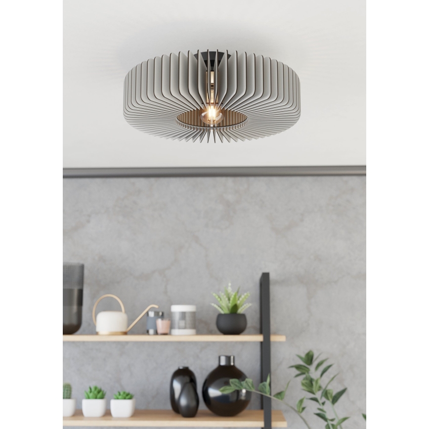 Eglo - Ceiling light 1xE27/40W/230V grey
