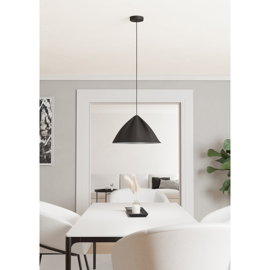 Eglo - Chandelier on a string 1xE27/40W/230V black