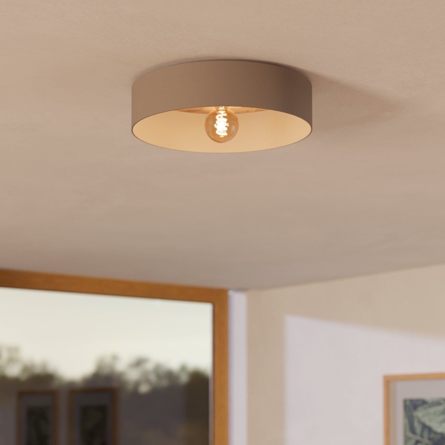 Eglo 900838 - Ceiling light DUAIA 1xE27/40W/230V brown