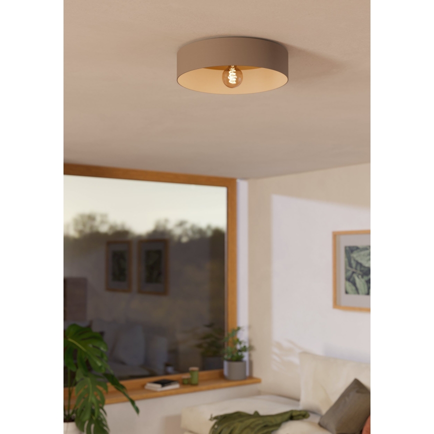 Eglo 900838 - Ceiling light DUAIA 1xE27/40W/230V brown