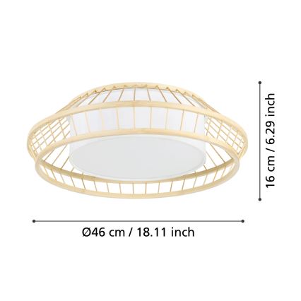 Eglo - LED RGBW Dimmable ceiling light LED/22W/230V 2700-6500K