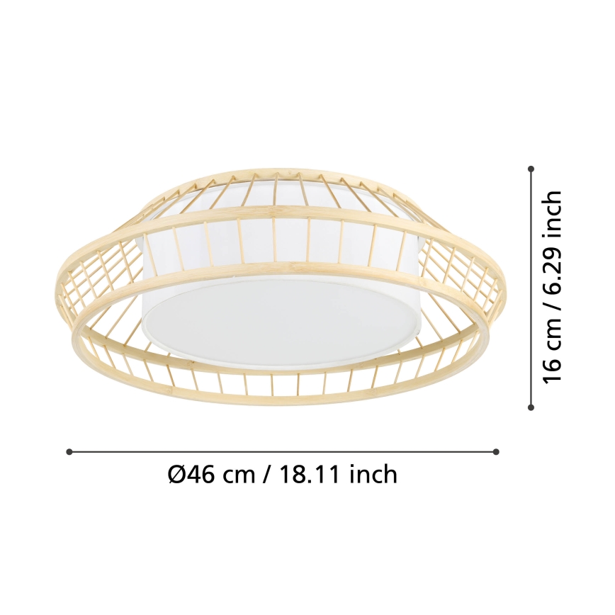 Eglo - LED RGBW Dimmable ceiling light LED/22W/230V 2700-6500K
