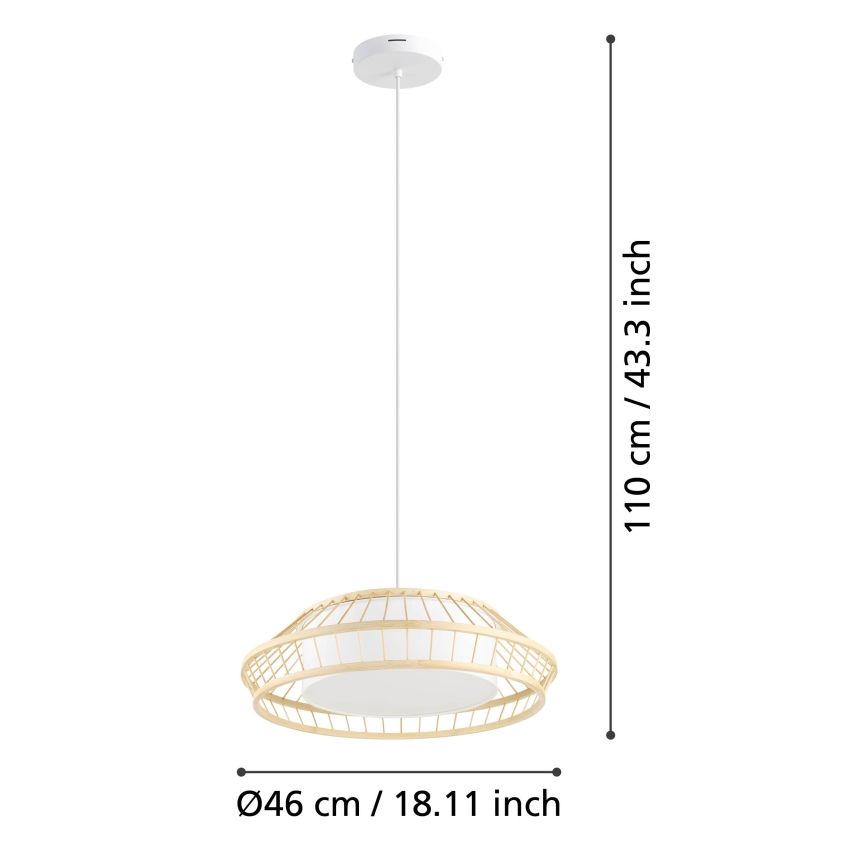 Eglo - LED RGBW Dimmable chandelier on a string LED/22W/230V 2700-6500K