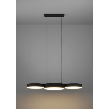 Eglo - LED RGBW Dimmable chandelier on a string 3xLED/7,5W/230V 2700-6500K black