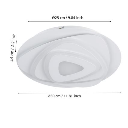 Eglo - LED Ceiling light LED/14,7W/230V d. 30 cm