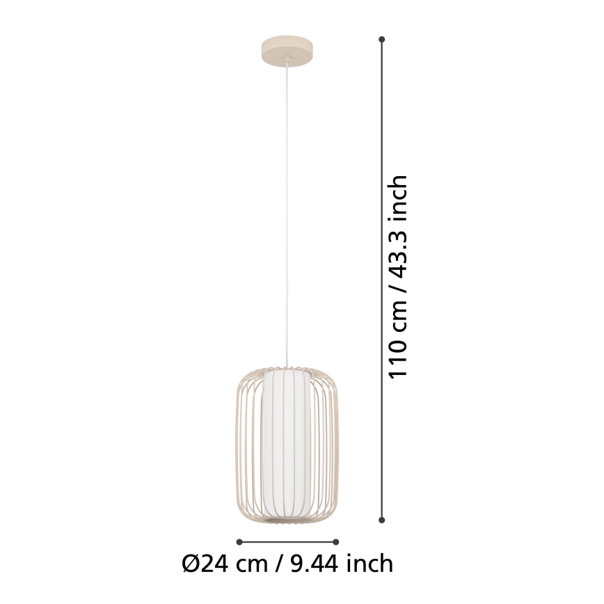 Eglo - Chandelier on a string 1xE27/40W/230V d. 24 cm