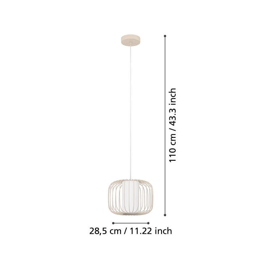 Eglo - Chandelier on a string 1xE27/40W/230V d. 28,5 cm