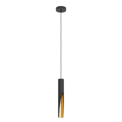Eglo - LED Chandelier on a string 1xGU10/4,5W/230V black/gold