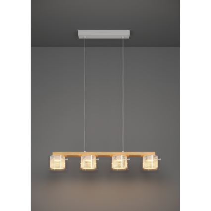 Eglo - LED RGBW Dimmable chandelier on a string 4xLED/3,7W/230V 2700-6500K