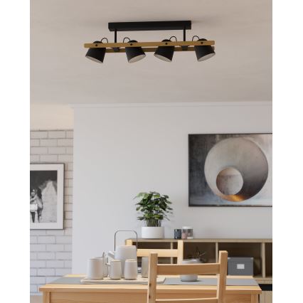 Eglo - LED RGBW Dimmable surface-mounted chandelier 4xLED/3,7W/230V 2700-6500K