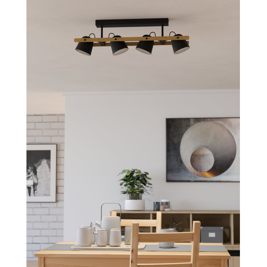 Eglo - LED RGBW Dimmable surface-mounted chandelier 4xLED/3,7W/230V 2700-6500K