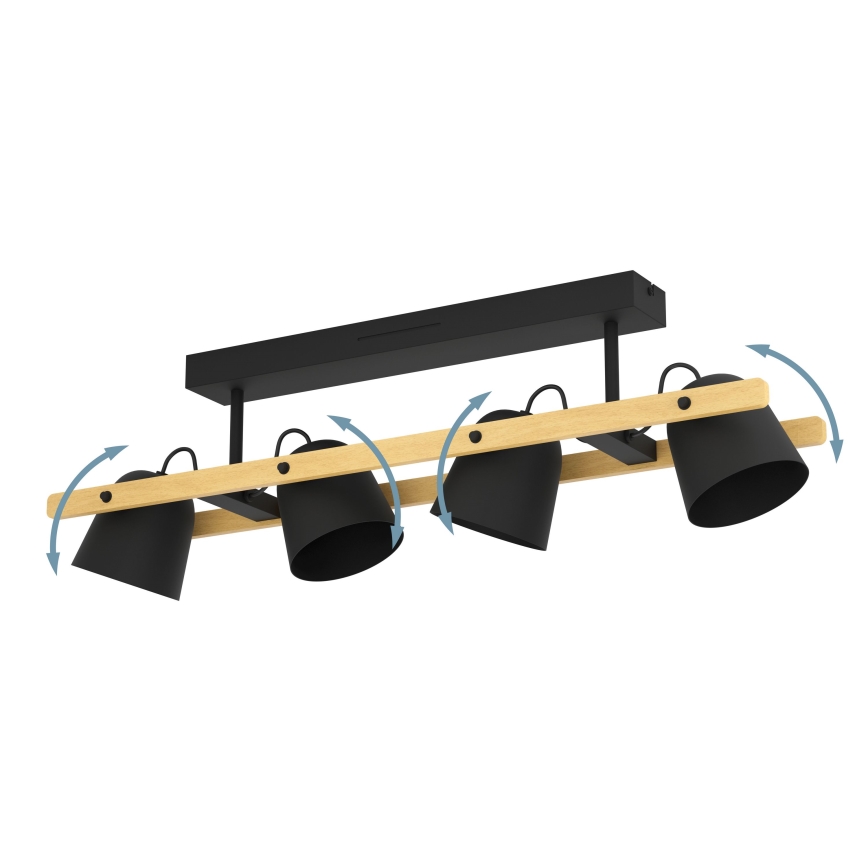 Eglo - LED RGBW Dimmable surface-mounted chandelier 4xLED/3,7W/230V 2700-6500K