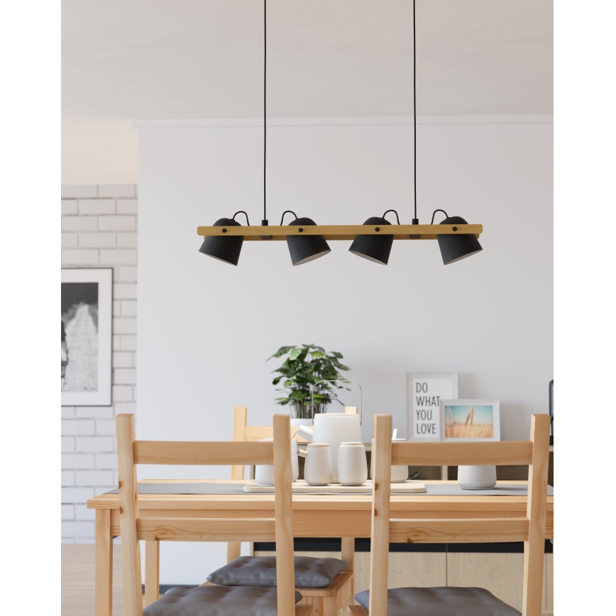 Eglo - LED RGBW Dimmable chandelier on a string 4xLED/3,7W/230V 2700-6500K