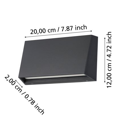 Eglo - LED Outdoor wall light LED/9,5W/230V IP65