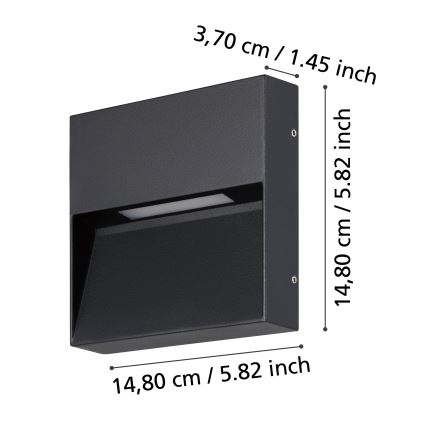 Eglo - LED Outdoor wall light LED/4,8W/230V IP65