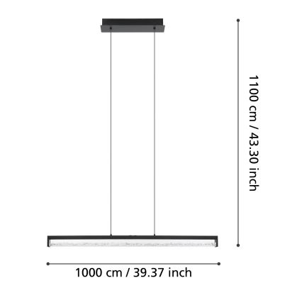 Eglo - LED Dimmable chandelier on a string LED/36W/230V 2700 - 5000K