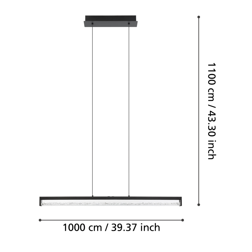 Eglo - LED Dimmable chandelier on a string LED/36W/230V 2700 - 5000K