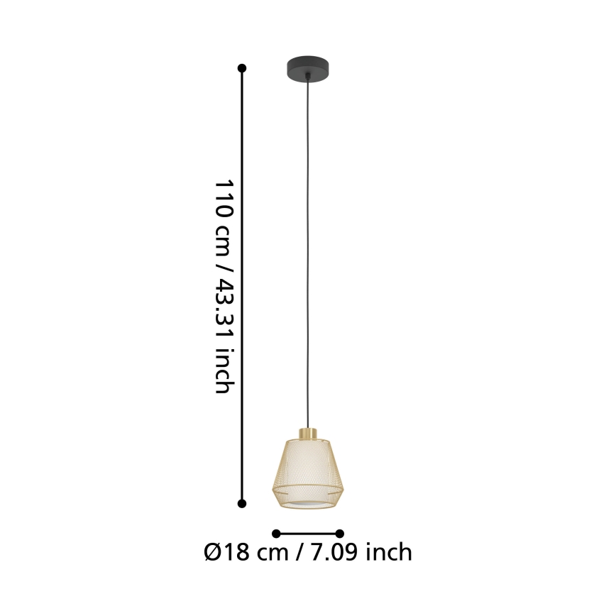 Eglo - Chandelier on a string 1xE27/40W/230V