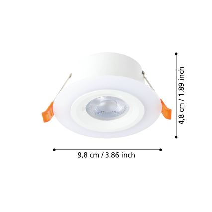 Eglo - LED Recessed light LED/4,8W/230V white