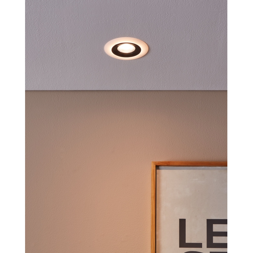 Eglo - LED Recessed light LED/4,8W/230V black