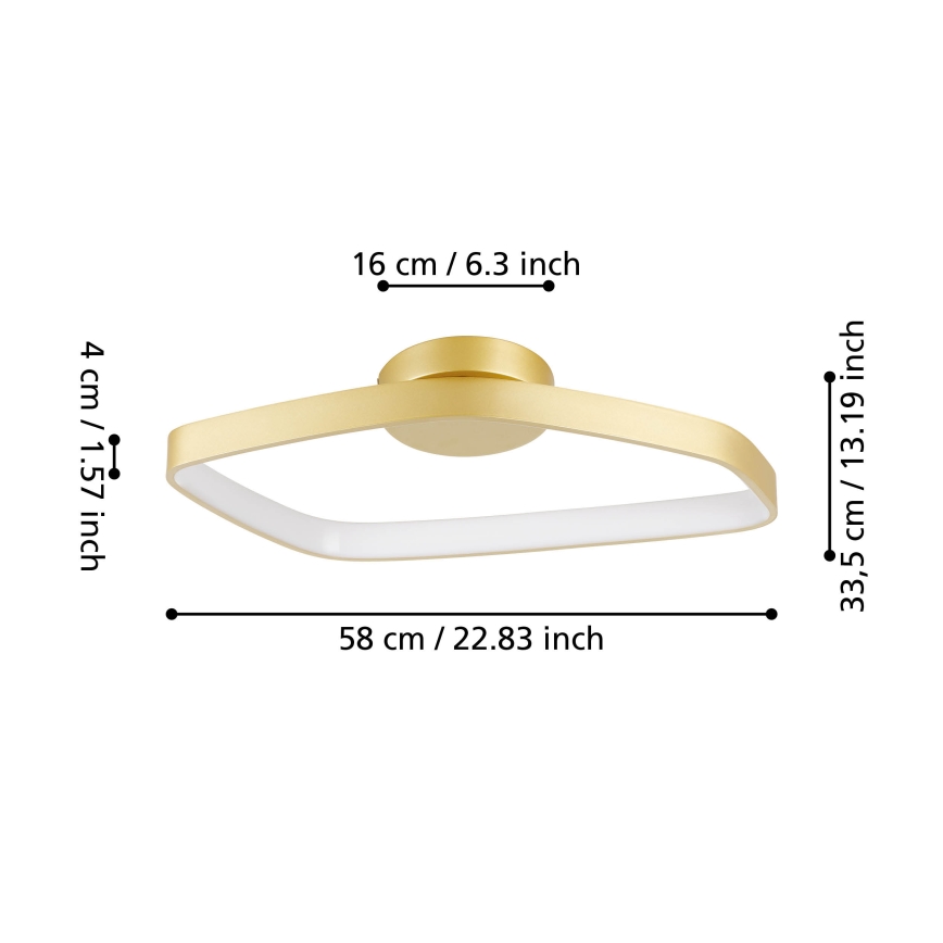 Eglo - LED Dimmable ceiling light LED/25,2W/230V