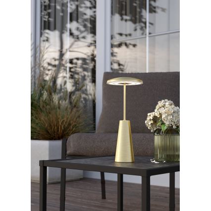 Eglo - LED Dimmable touch outdoor lamp LED/2,8W/5V 2400K/3000K/4000K 5200 mAh IP54 gold
