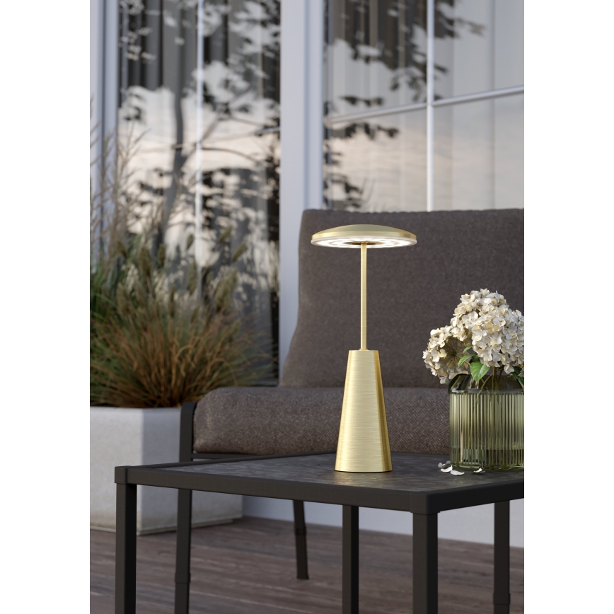 Eglo - LED Dimmable touch outdoor lamp LED/2,8W/5V 2400K/3000K/4000K 5200 mAh IP54 gold