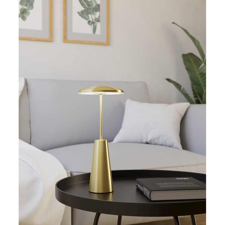 Eglo - LED Dimmable touch outdoor lamp LED/2,8W/5V 2400K/3000K/4000K 5200 mAh IP54 gold