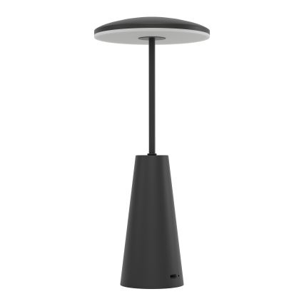 Eglo - LED Dimmable touch outdoor lamp LED/2,8W/5V 2400K/3000K/4000K 5200 mAh IP54 black