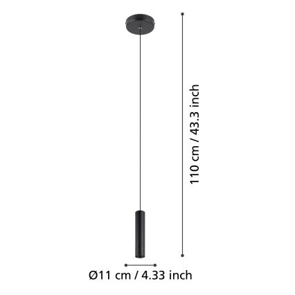 Eglo - LED Chandelier on a string LED/5W/230V