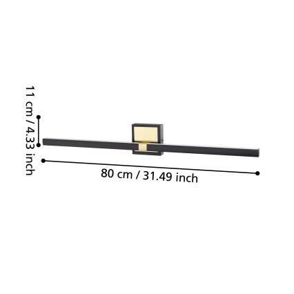 Eglo - LED Bathroom wall light LED/17,5W/230V IP44
