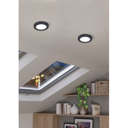 Eglo - LED Recessed light LED/5,5W/230V 4000K black