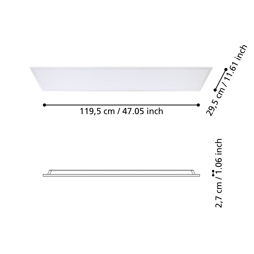 Eglo - LED Surface-mounted panel LED/34,5W/230V 120x30 cm